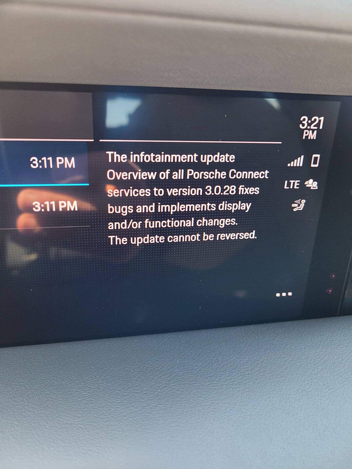 Porsche Taycan 2021 April Software update results - 2020 Taycan Turbo 20210407_152118