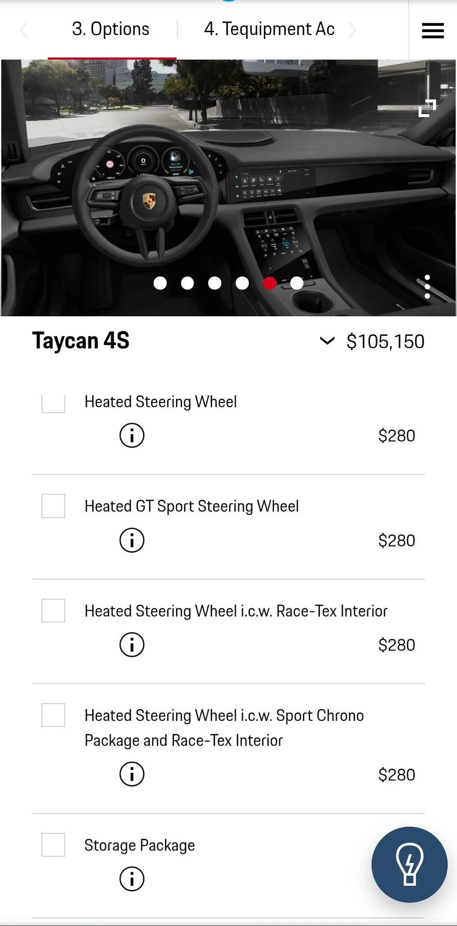 Porsche Taycan My 2020 4S MSRP $149k, loaner 2020 4S MSRP $113k. My opinion on what options are really important after driving a stripper 4S for a few days. Screenshot_20210504-170127_Chrom