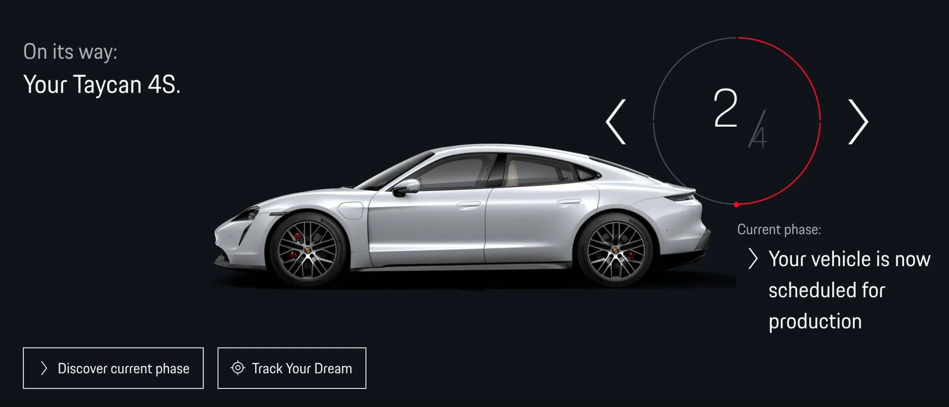 Porsche Taycan Taycan delivery tracking Screen Shot 2021-05-10 at 3.08.59 PM
