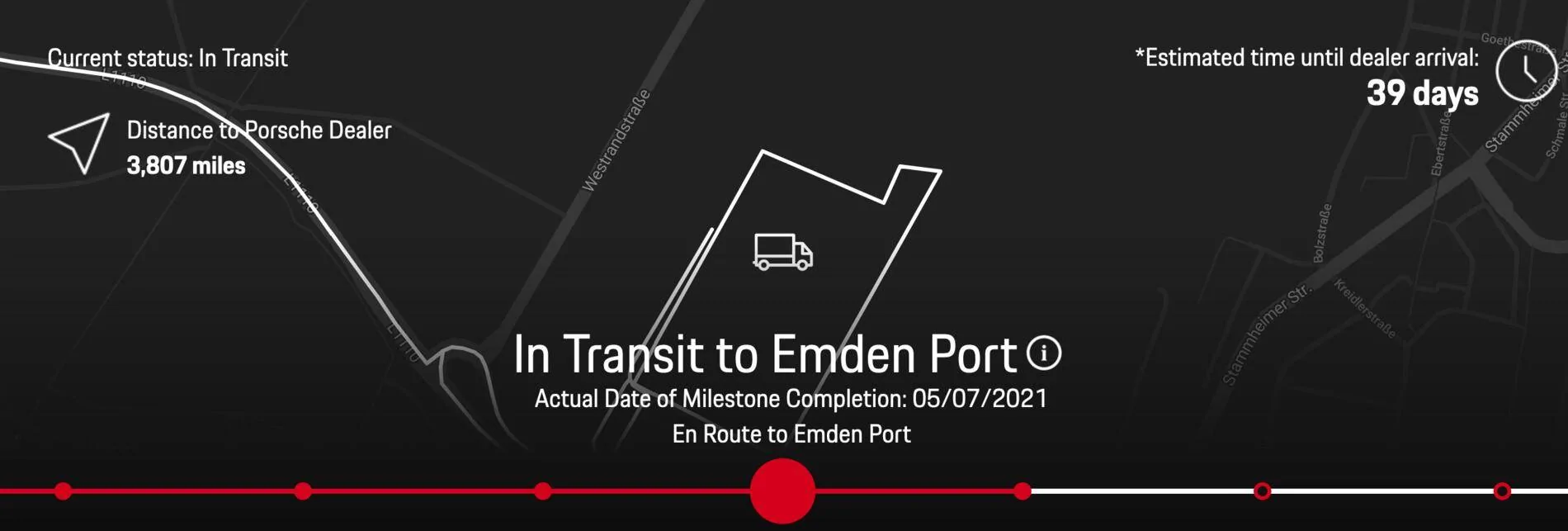 Porsche Taycan Taycan delivery tracking Screen Shot 2021-05-10 at 3.21.27 PM