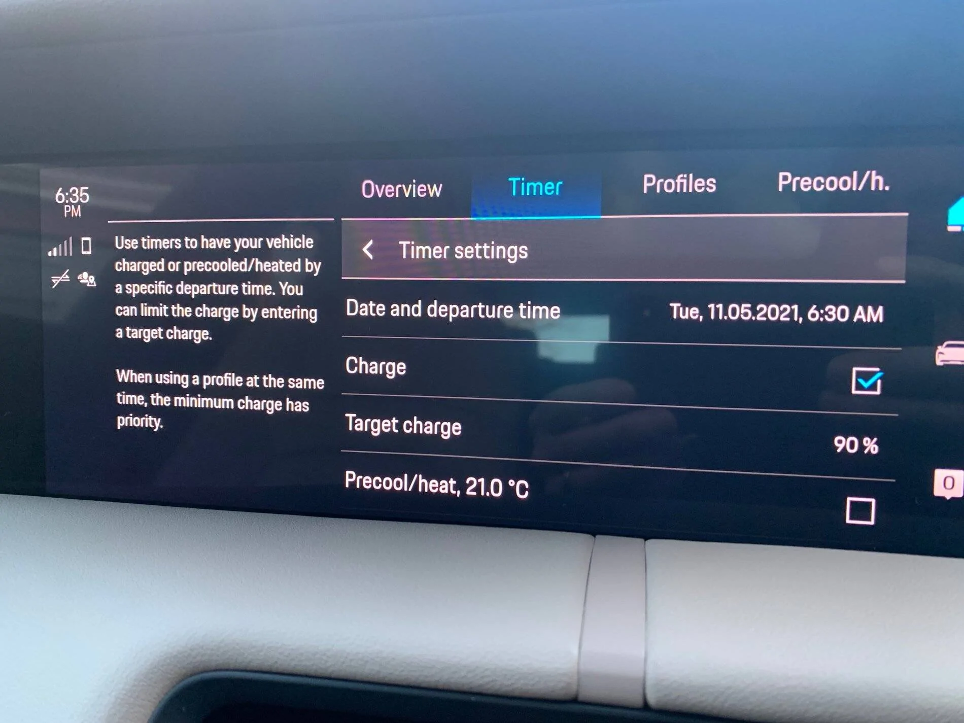 Porsche Taycan Charge Timer and Profile Won’t Work IMG_4417