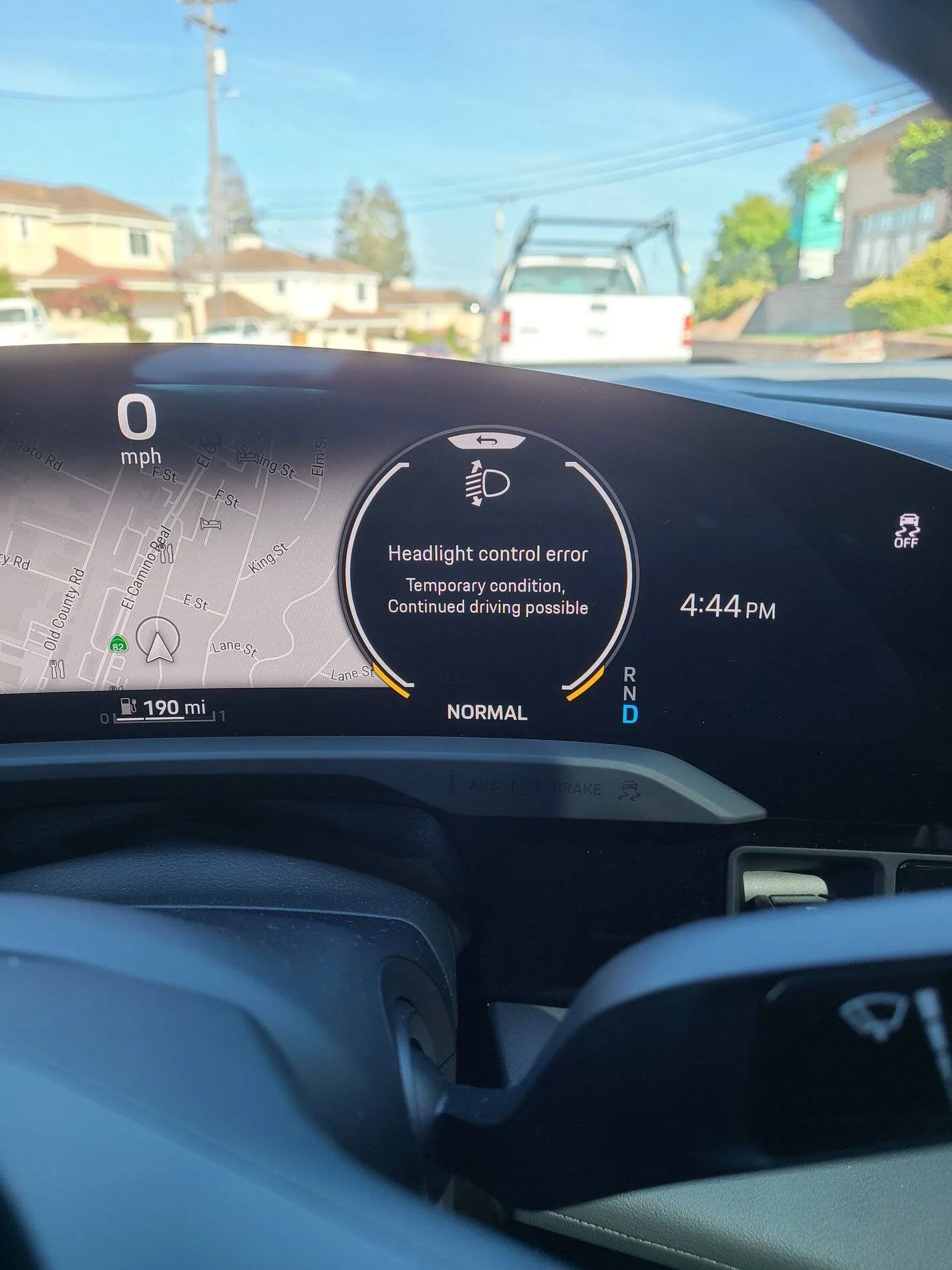 Porsche Taycan Headlight Control Error 20210513_164409