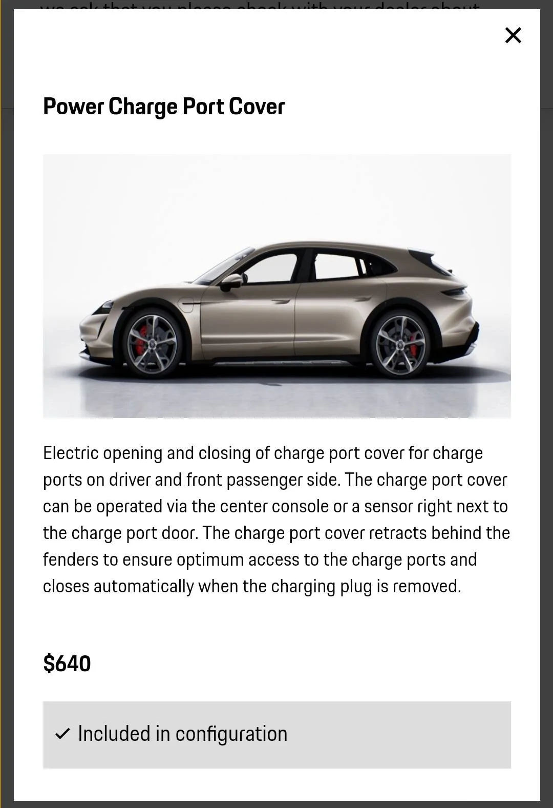 Porsche Taycan Powered Charge Port Cover - YES or No? Screenshot_20210518-085921