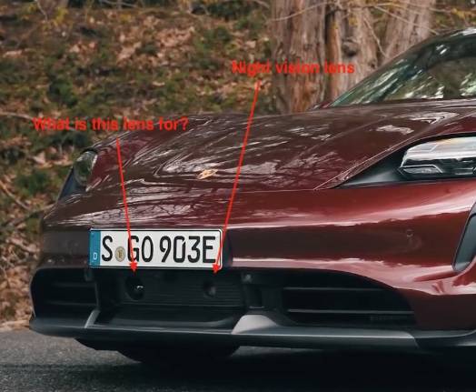 Porsche Taycan Night vision question lens