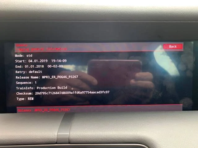 Porsche Taycan PCM Engineering mode, contains PCM reboot IMG_8582