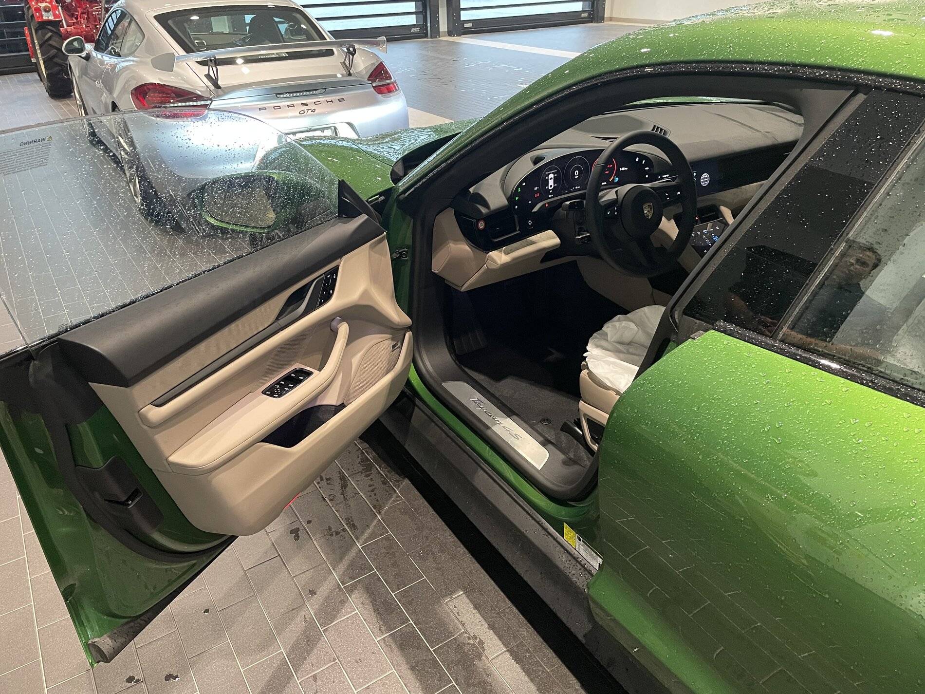 Porsche Taycan Has anyone seen/have beige interior on Mamba green Taycan? 052D2749-4C93-4D62-B74D-9D81B4AA4C79