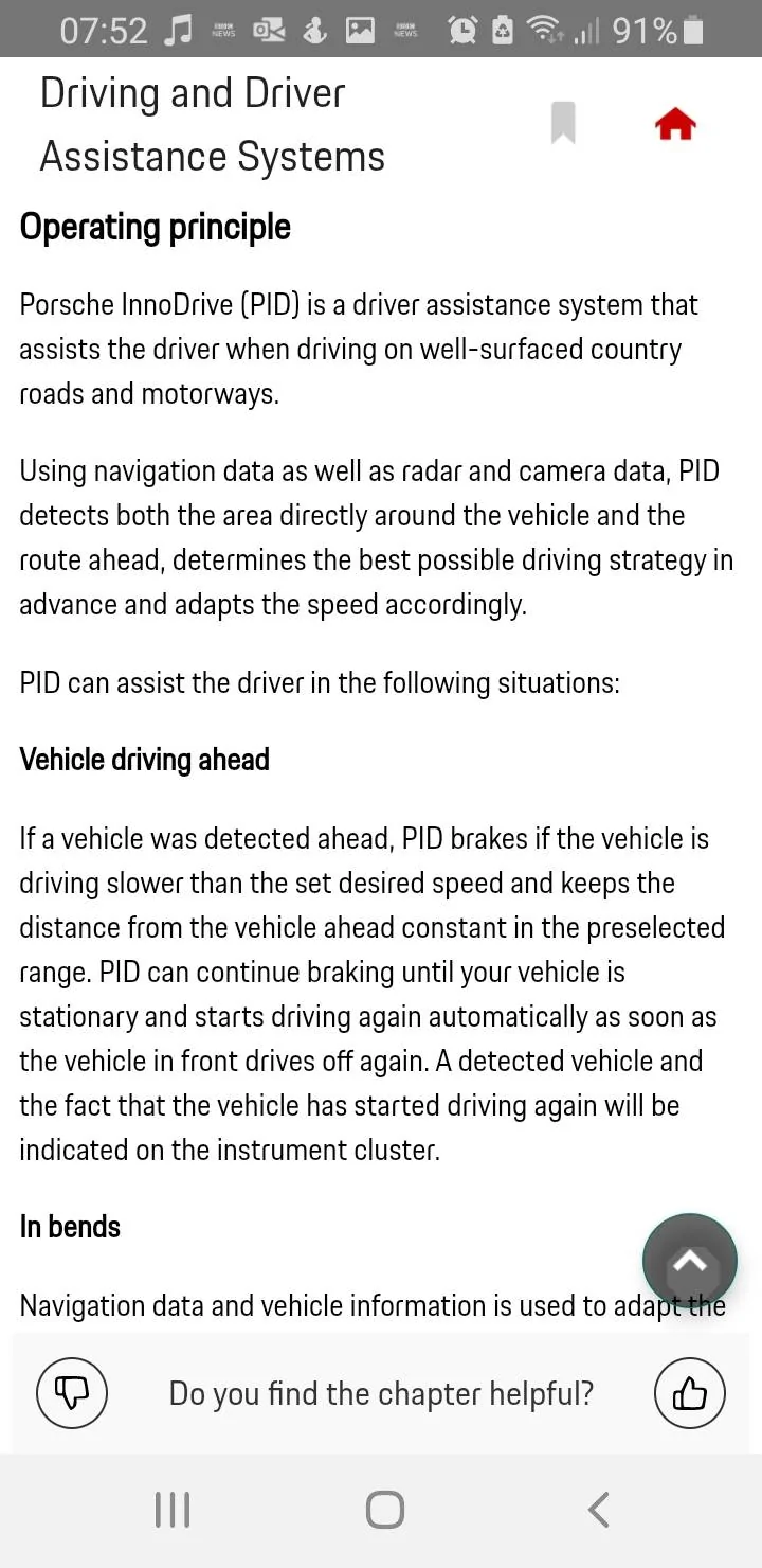 Porsche Taycan Confusion regarding navigation and self driving options Screenshot_20210531-075300_Porsche Good to kno