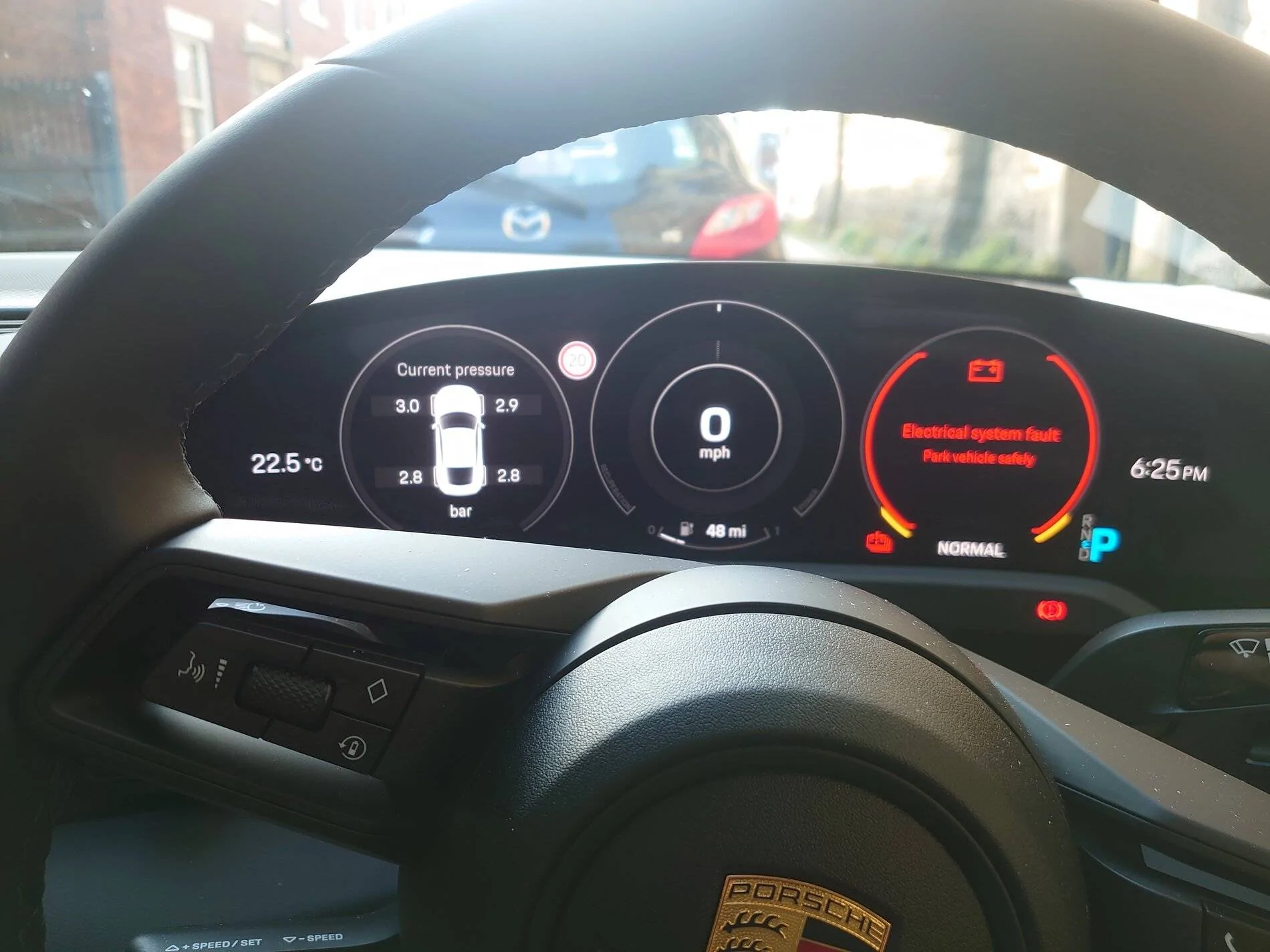 Porsche Taycan Electric system fault - park vehicle safely! DSC_0388