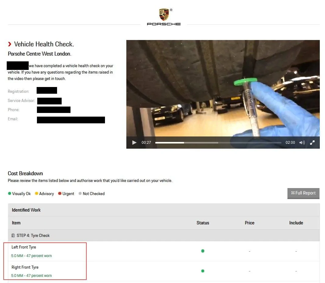 Porsche Taycan Used 45% of tyre tread after only 1500 miles?! 2021-06-06_13-32-47
