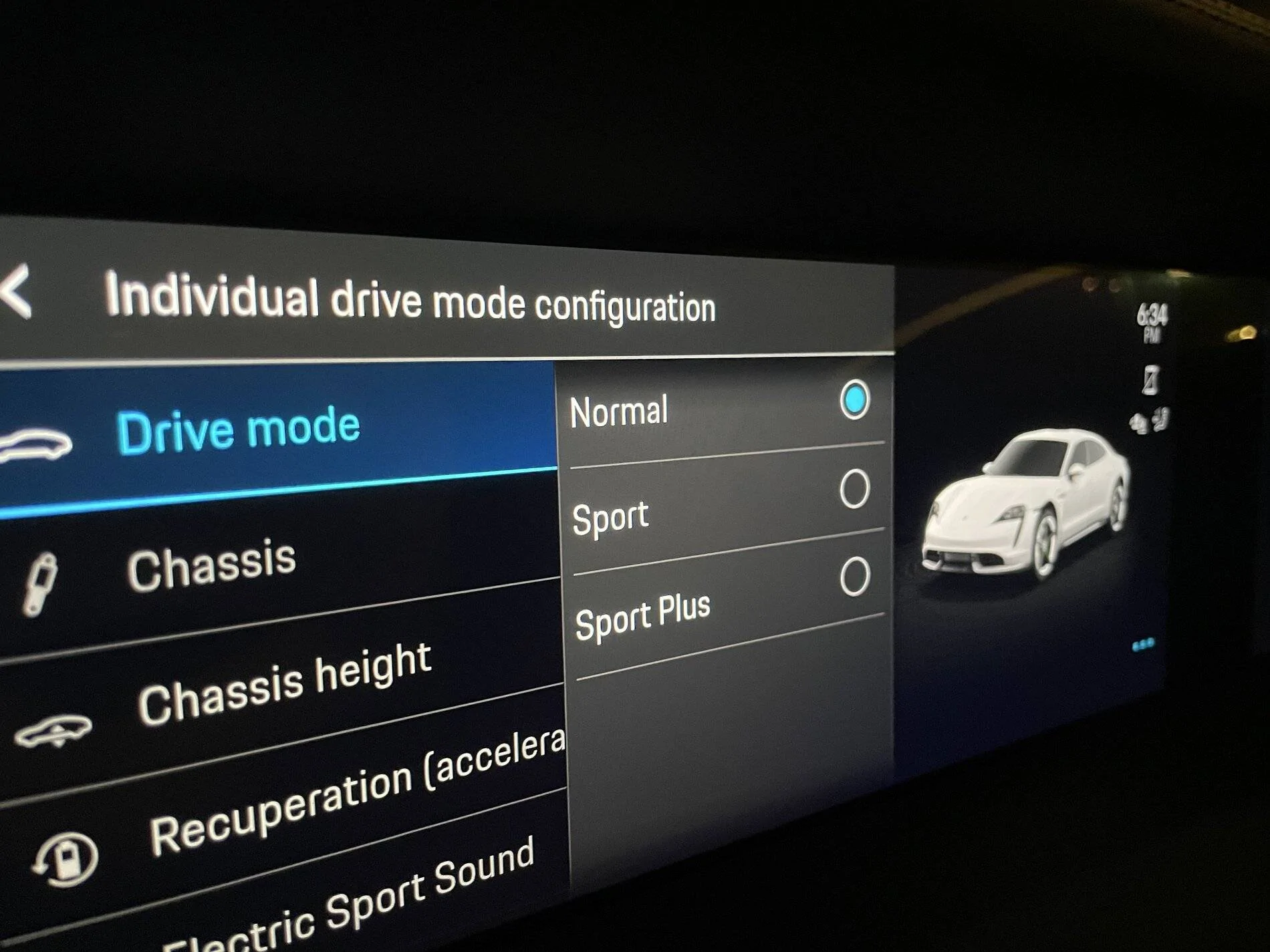 Porsche Taycan Range mode configuration disappeared 5FEFF0E4-71B2-47C0-B6A2-28B3E522801D