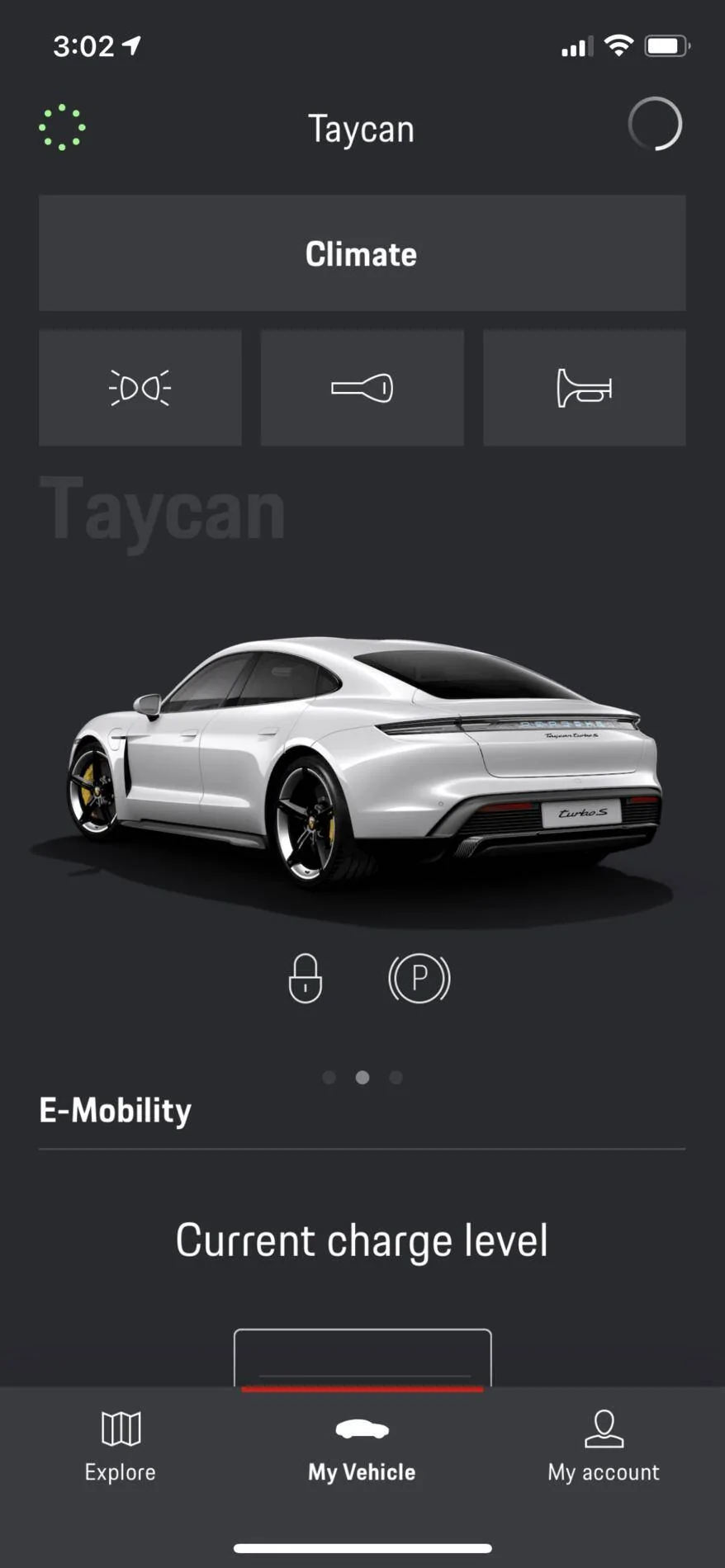 Porsche Taycan YM20 taycan , why isn’t remote unlocking available in the app as on the Ym21 ? IMG_4121