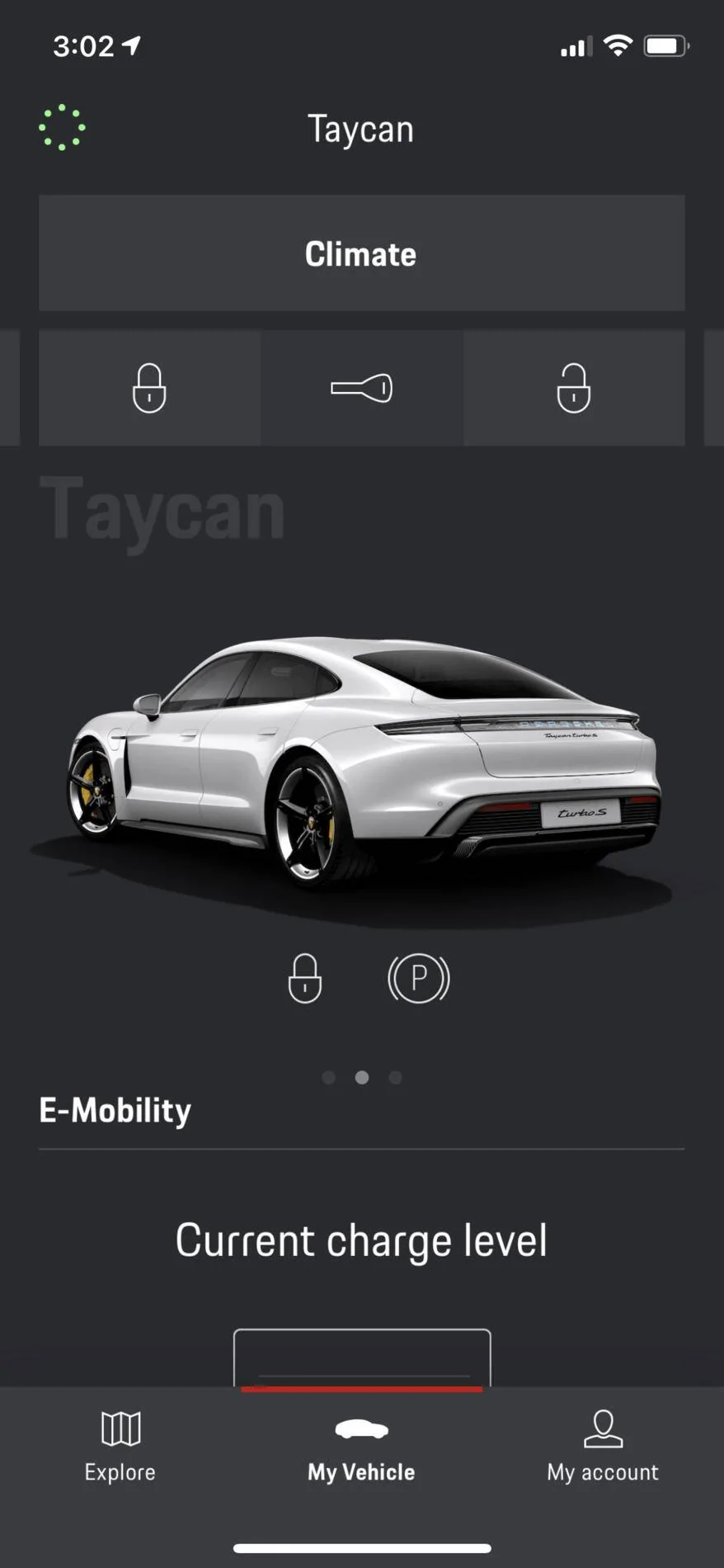 Porsche Taycan YM20 taycan , why isn’t remote unlocking available in the app as on the Ym21 ? IMG_4122