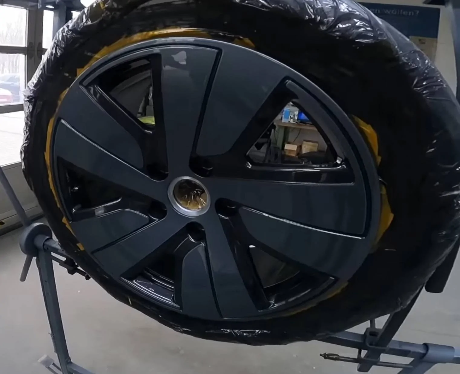 Porsche Taycan Cheap mod for Aero S wheels mod4