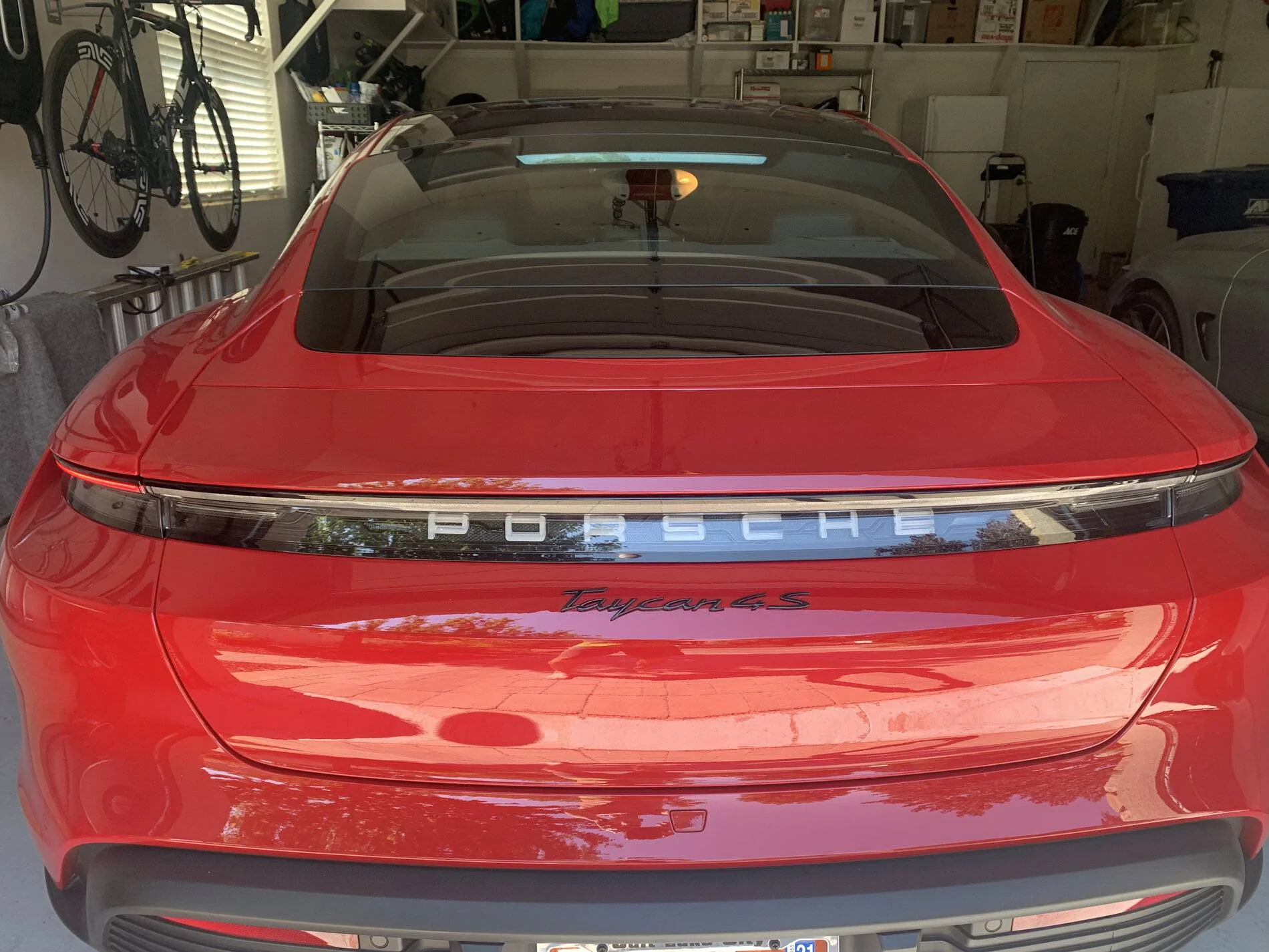 Porsche Taycan Left Rear light only on and 0.5 battery voltage drop over 4 hours.  Guess why rear light was on? 553E4A45-274C-4331-94E8-AA697249E7A3