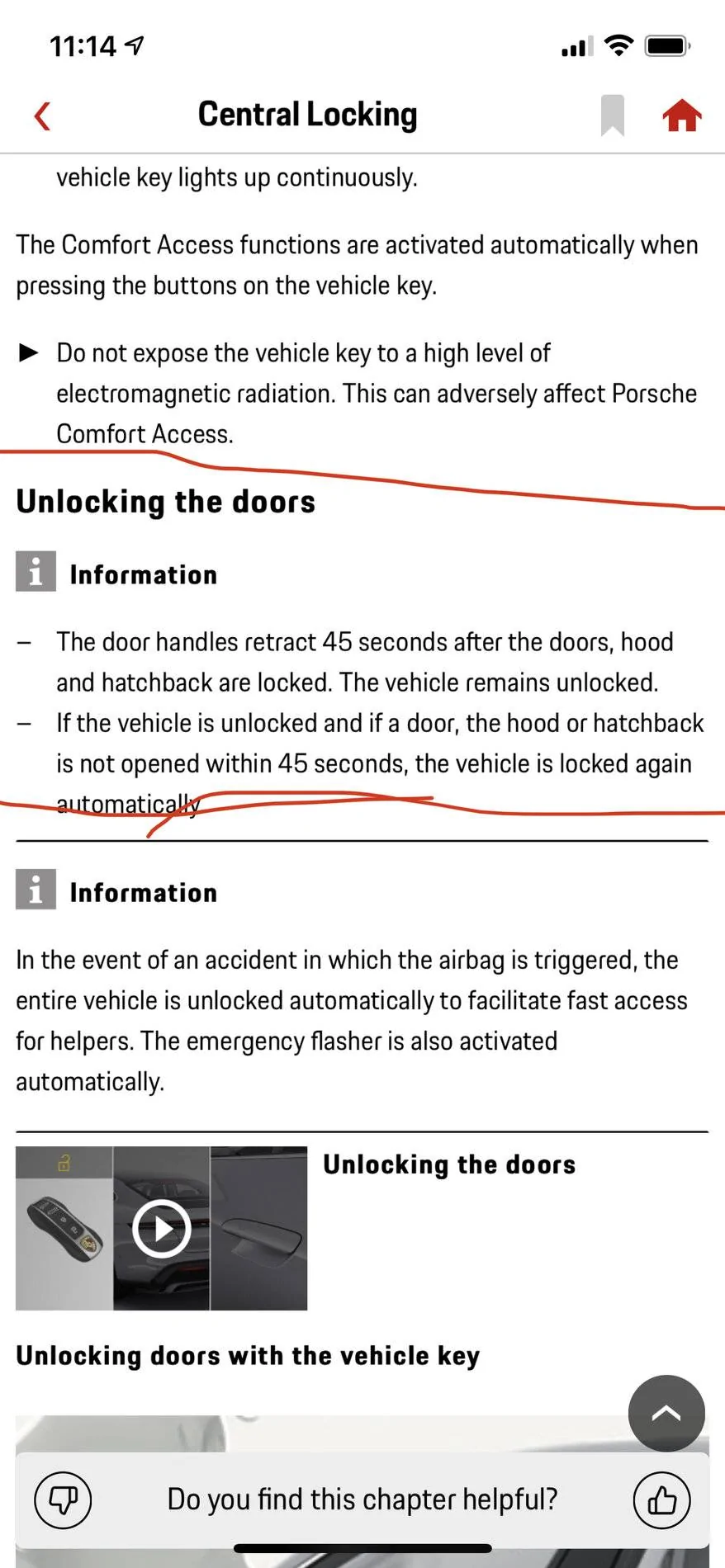 Porsche Taycan What's the secret to locking the car using a finger swipe on door handle? IMG_394E8A7C7AD1-1
