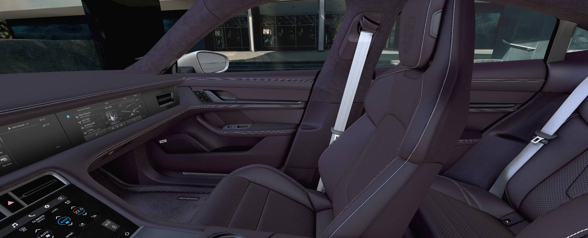 Porsche Taycan Interior colors conf4