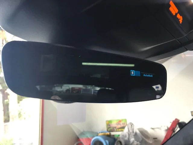 Porsche Taycan Installed an Escort Max CI 360 Radar Detector + Jammer in 2021 Taycan TS Mirror Display
