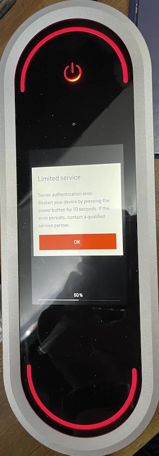 Porsche Taycan PMCC Server authentication error 1625488283869