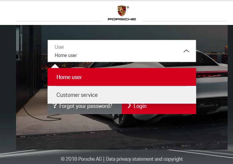 Porsche Taycan PMCC Server authentication error 1625498312722