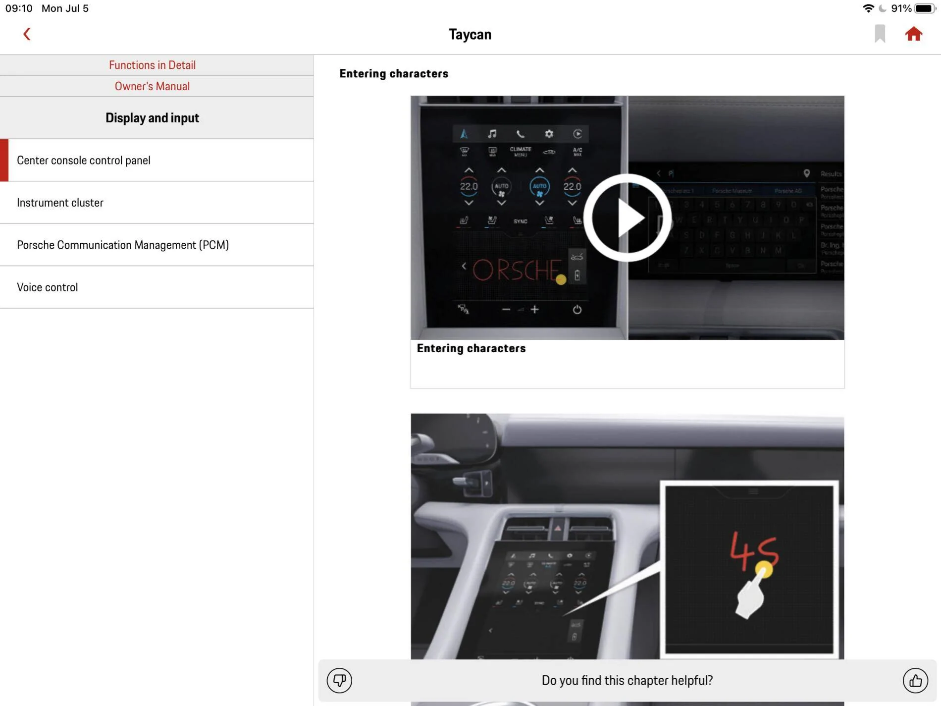 Porsche Taycan Gesture Controls 2CED0BAE-B550-406B-912C-BB4C5EC8C7BA