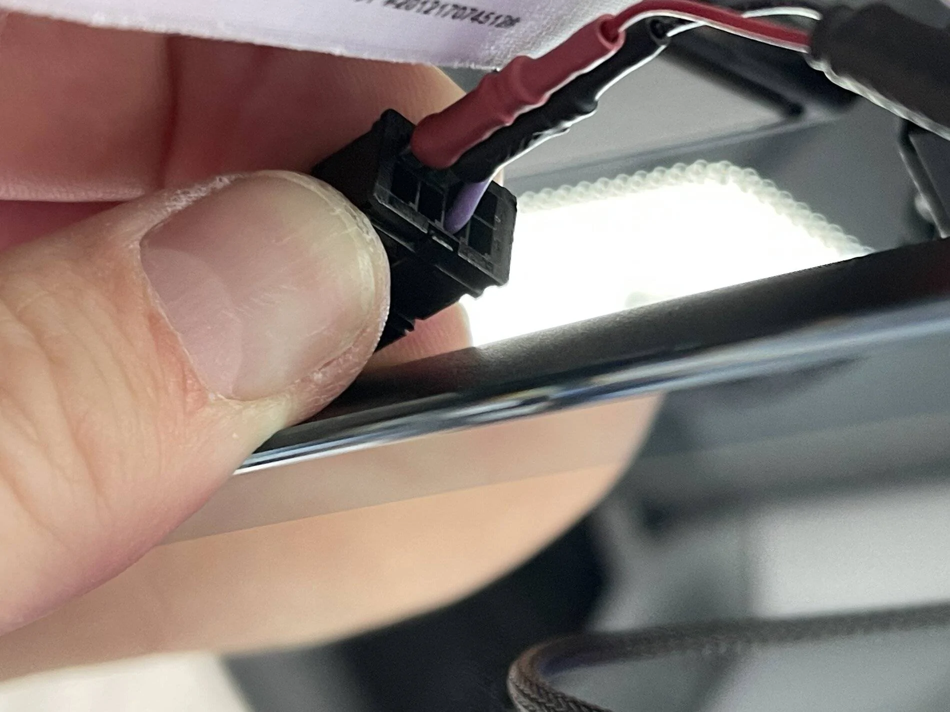Porsche Taycan MirrorTap / Blendmount install for Uniden R7, with pics! installed_taps