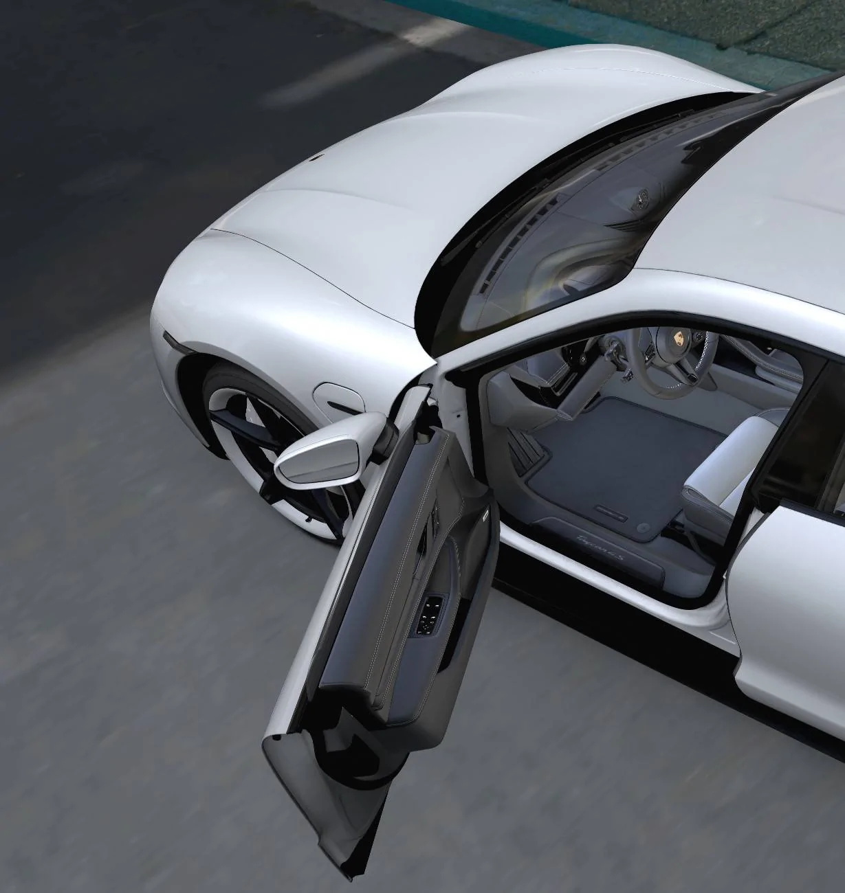 Porsche Taycan ICE GREY Taycan Club sill