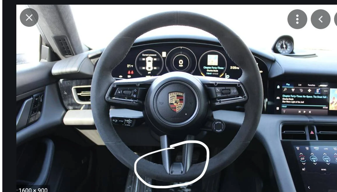 Porsche Taycan Steering Wheel 3rd button Screen Shot 2021-07-08 at 12.34.13 PM
