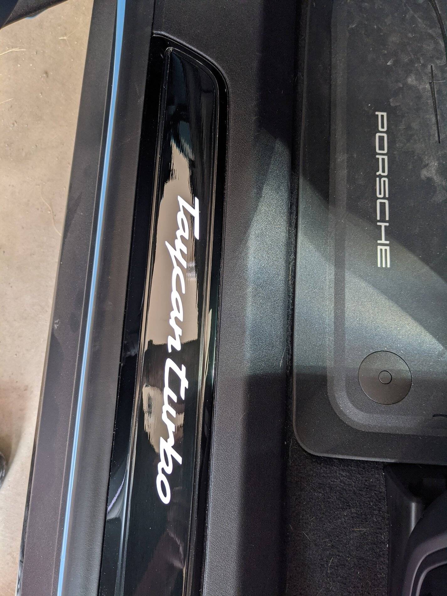 Porsche Taycan Xpel Interior Kit door sill