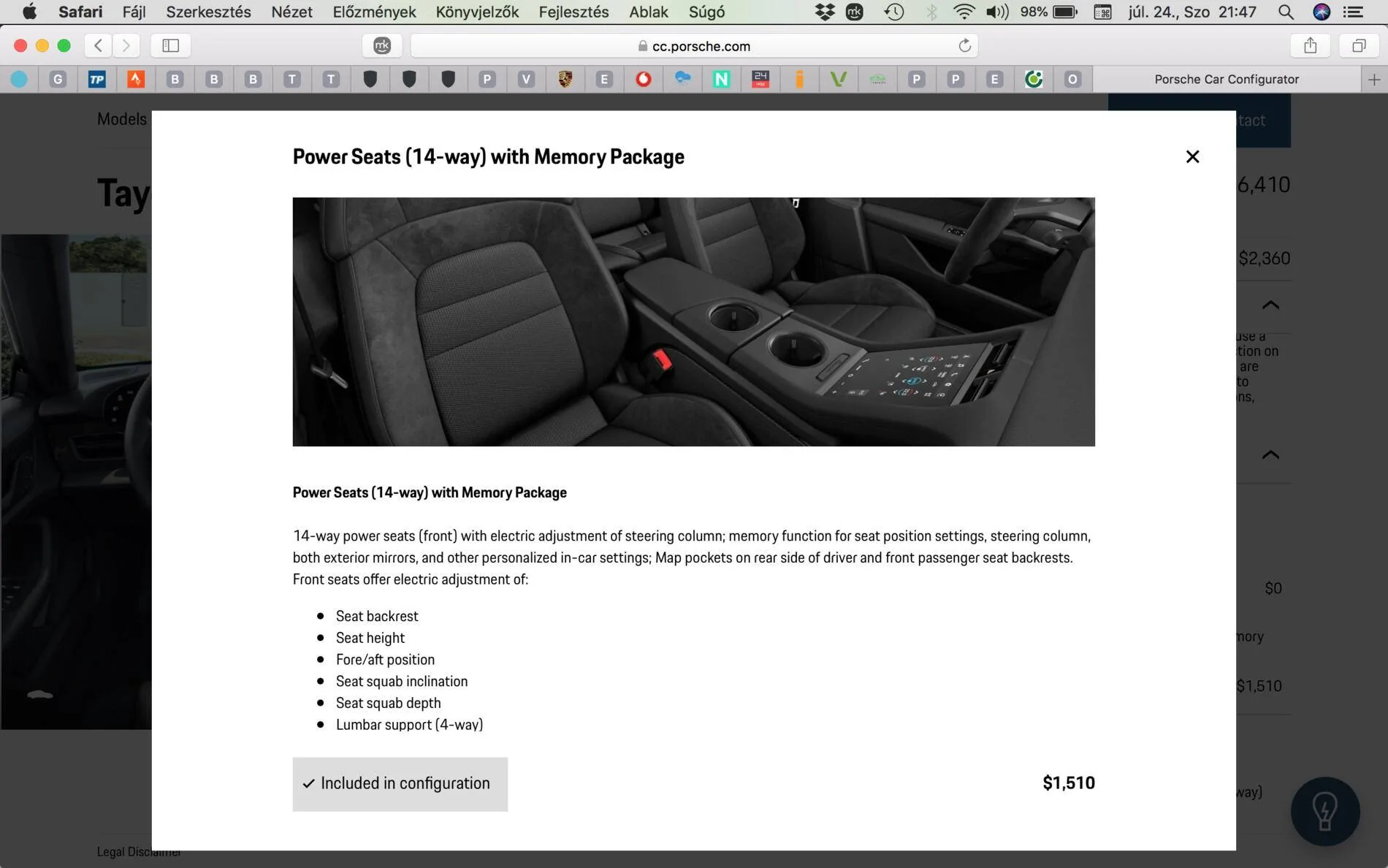 Porsche Taycan PORSHE TAYCAN TURBO missing electric steering wheel due to parts shortage? Really? Képernyőfotó 2021-07-24 - 21.47.38