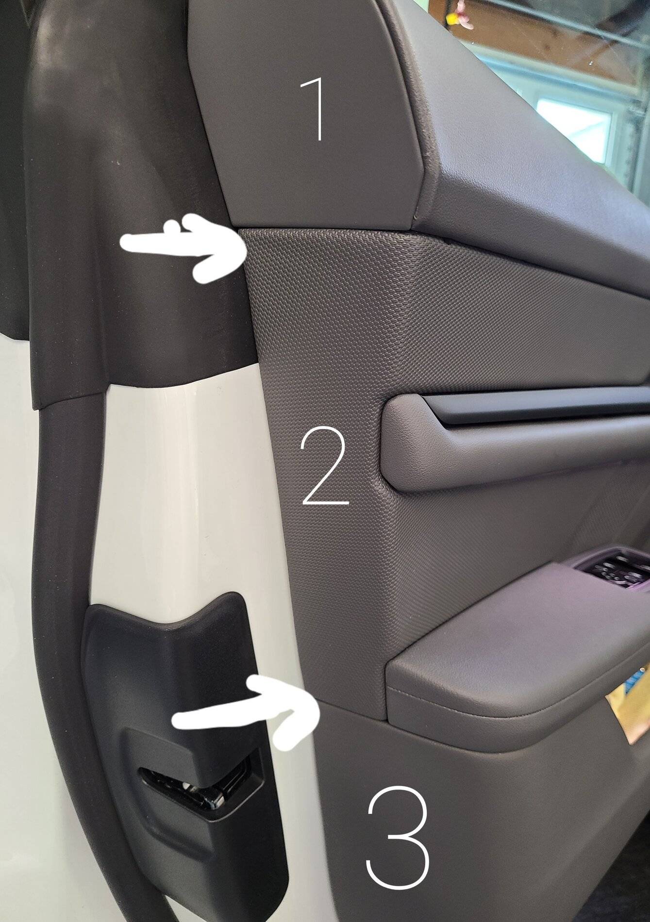 Porsche Taycan How I fixed the door rattles 20210724_132601