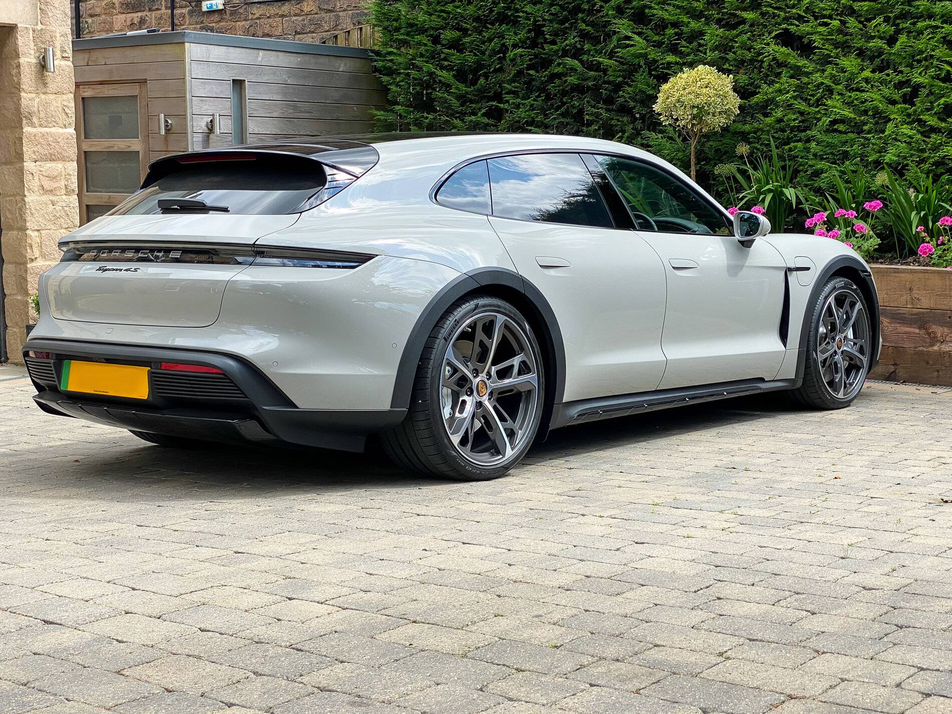 Porsche Taycan Delivery! Cross Turismo 4S in Crayon/Crayon with CT design wheels - Just collected low2