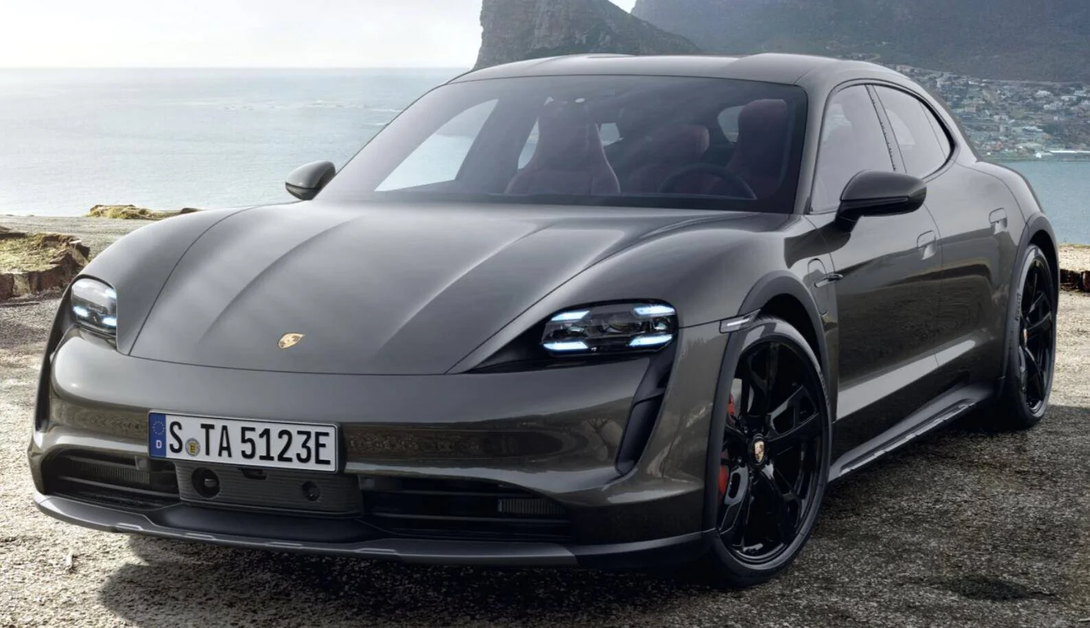 Porsche Taycan Delivery! Cross Turismo 4S in Crayon/Crayon with CT design wheels - Just collected accents black