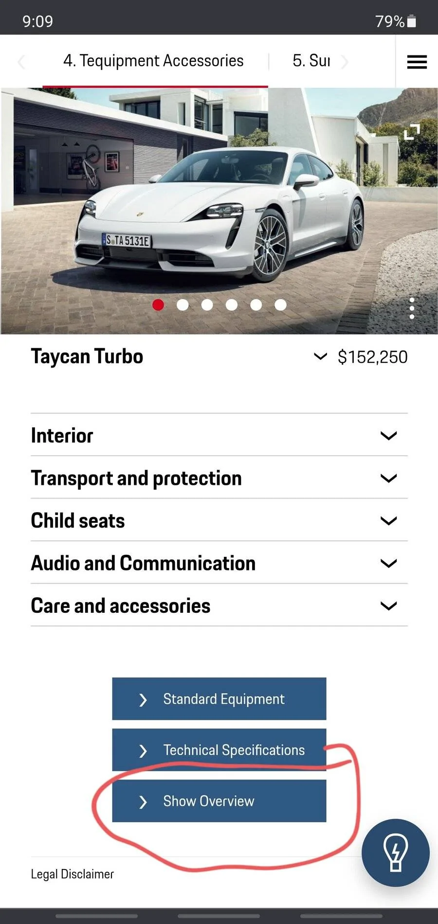 Porsche Taycan 2022 Turbo configuration Screenshot_20210725-090913_Chrom