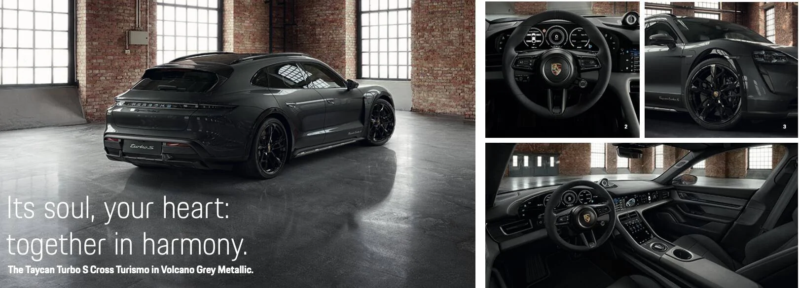 Porsche Taycan My Cross Turismo 4S 'Sport' - Painted Arches Turbo S in Volcano Grey like my build