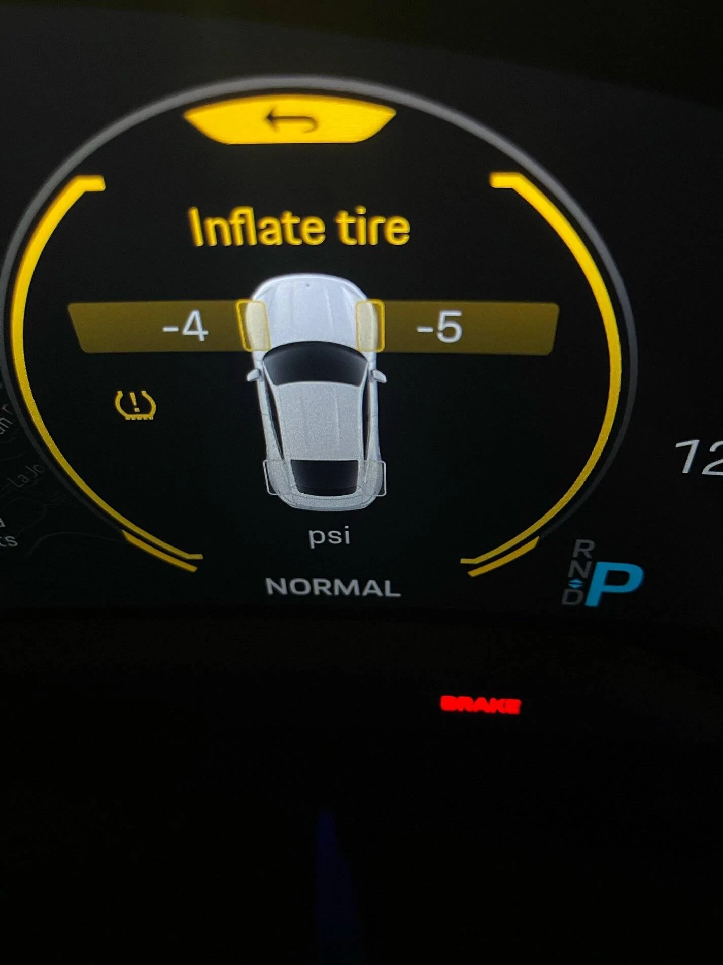 Porsche Taycan Ideal Tire Pressure for 2021 Taycan Turbo S on