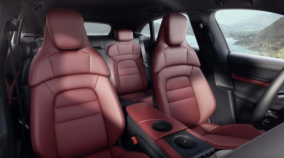 Porsche Taycan Question on option for "Door Trim Package in Leather" burgundy