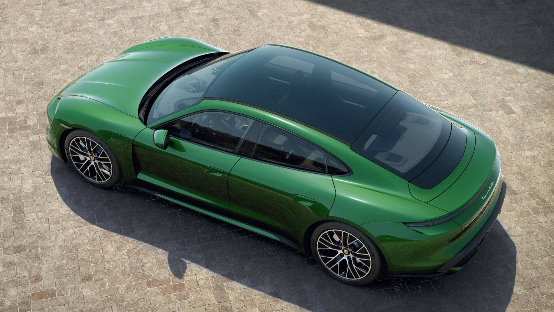 Porsche Taycan Almost-New 2021 Mamba Green Taycan Turbo - <500 miles, 10% off MSRP 4