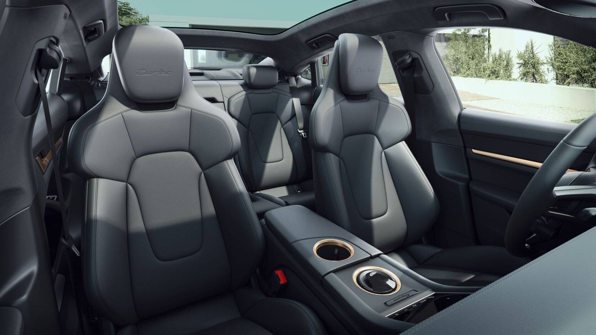 Porsche Taycan Almost-New 2021 Mamba Green Taycan Turbo - <500 miles, 10% off MSRP 6