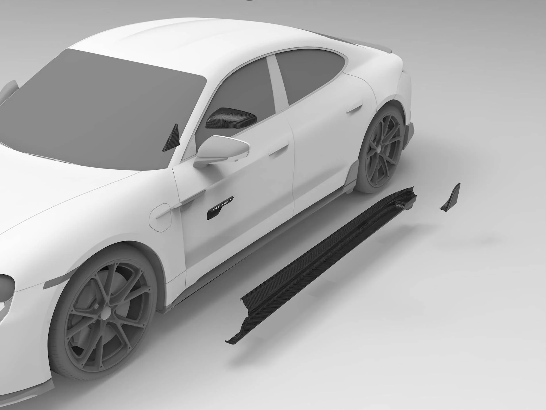 Porsche Taycan TECHART Porsche Taycan Carbon Aerokit Released TECHART_Aerokit_29