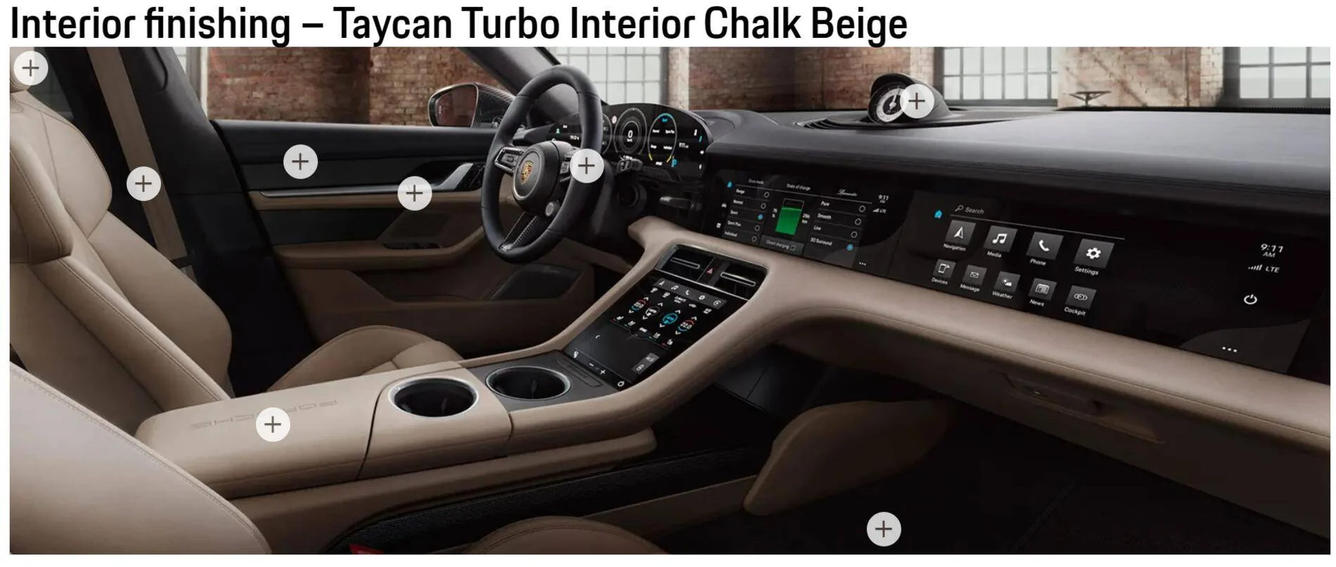 Porsche Taycan Standard Interior Colours And Seats 1628263620172