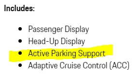 Porsche Taycan Taycan 2022 Configurator Question Remote Park Assist 1628418962516