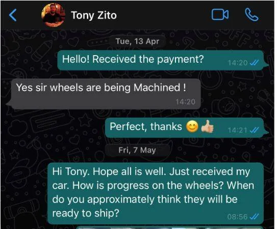 Porsche Taycan WARNING: DO NOT BUY ZITO WHEELS - Scammed by Tony Image-21x