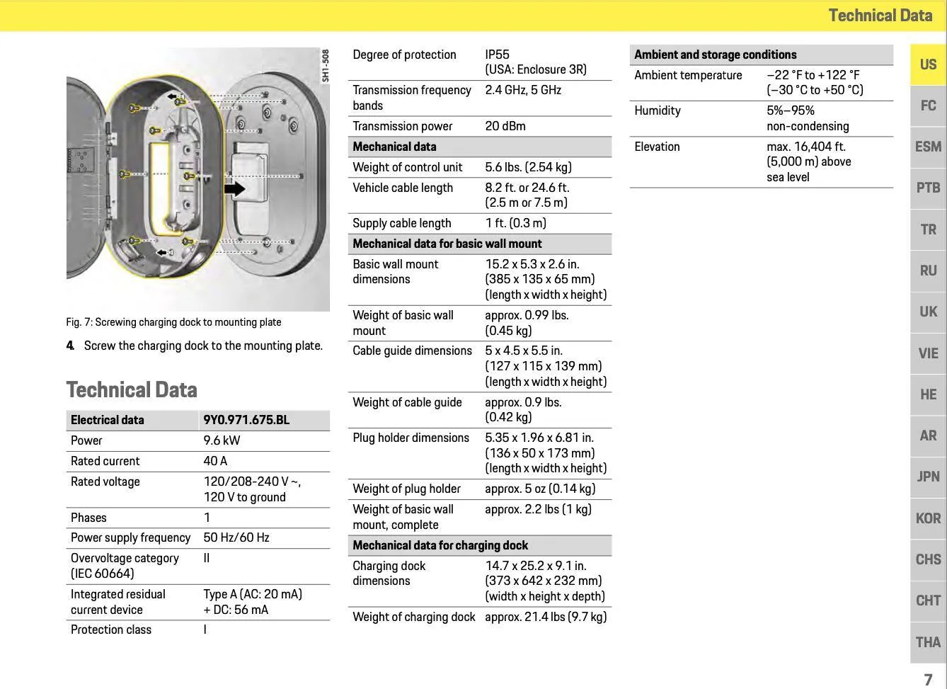 Porsche Taycan Charging Dock Installation Details dock 1