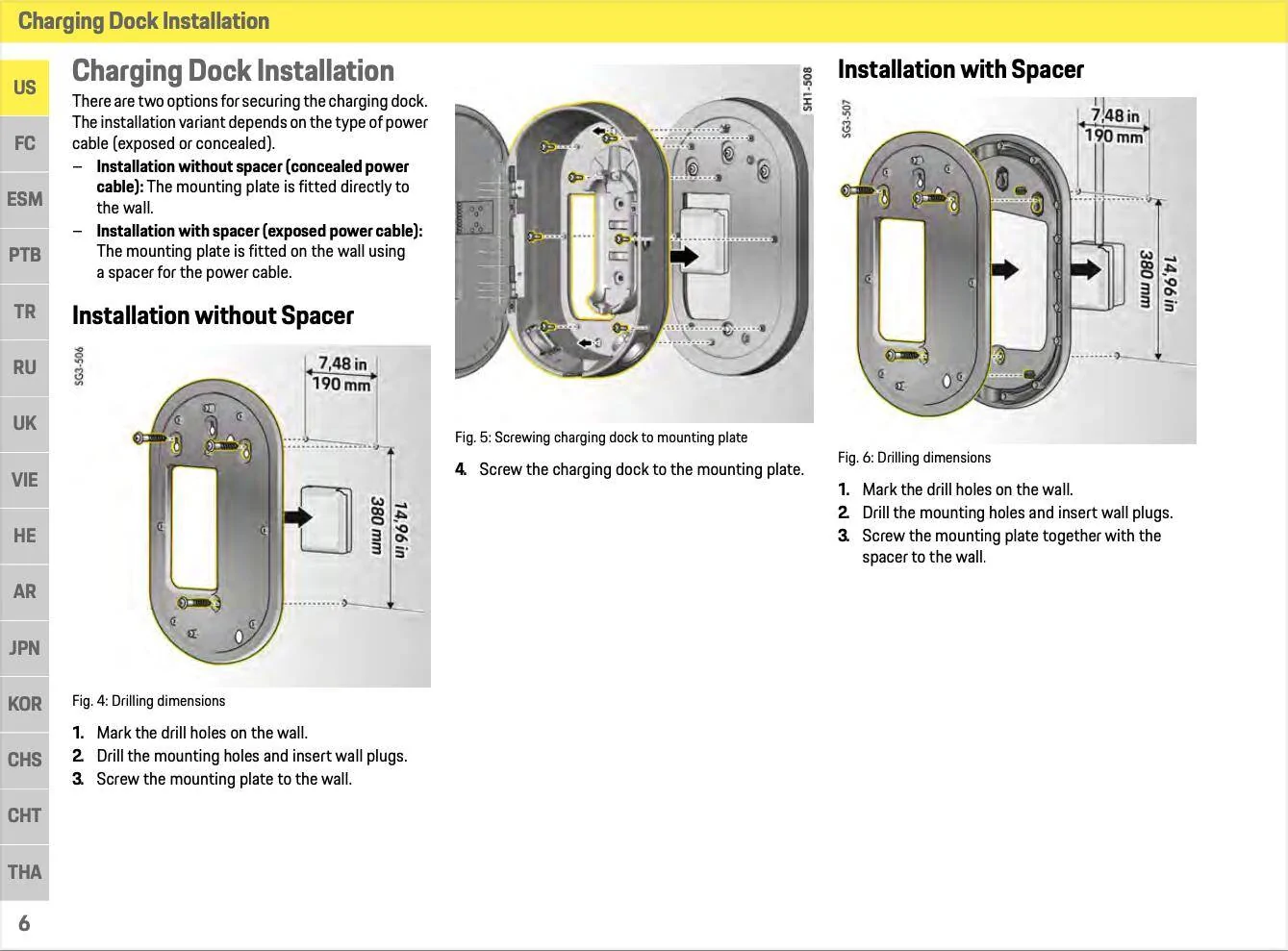 Porsche Taycan Charging Dock Installation Details dock 2