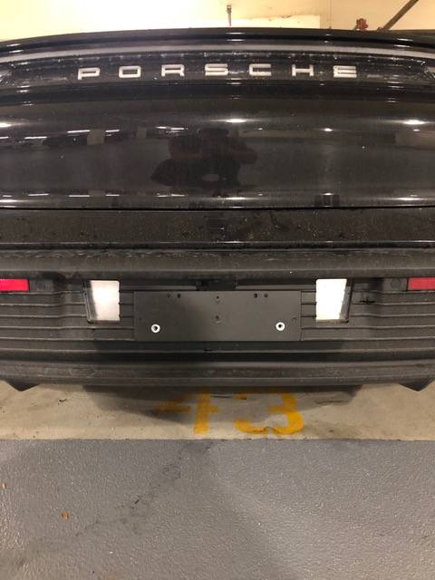 Porsche Taycan 'Monkey Butt' rear plate holder - better options? rear no plat