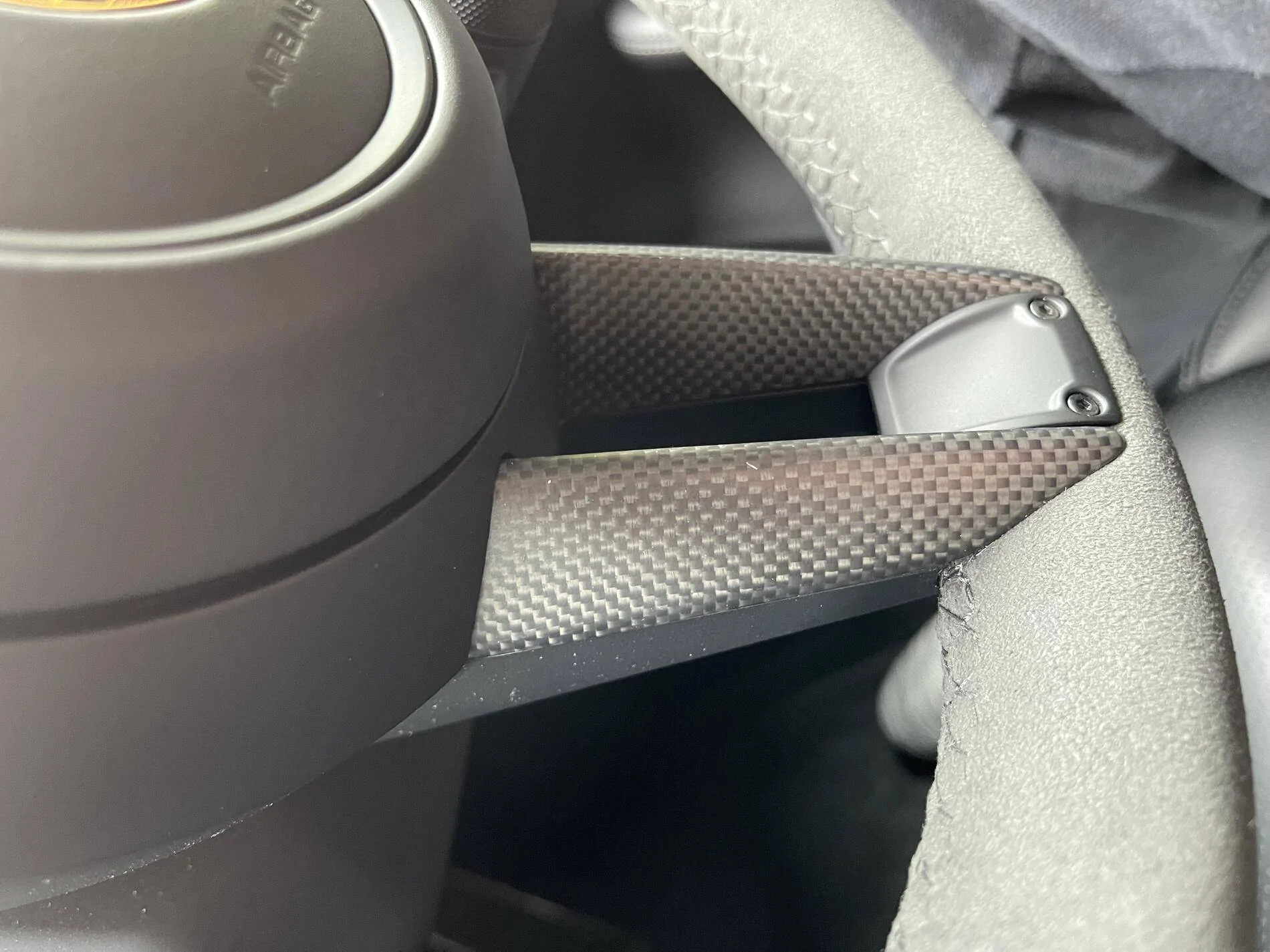 Porsche Taycan Heated steering wheel with carbon trim, anyone? tempImageagyUvZ