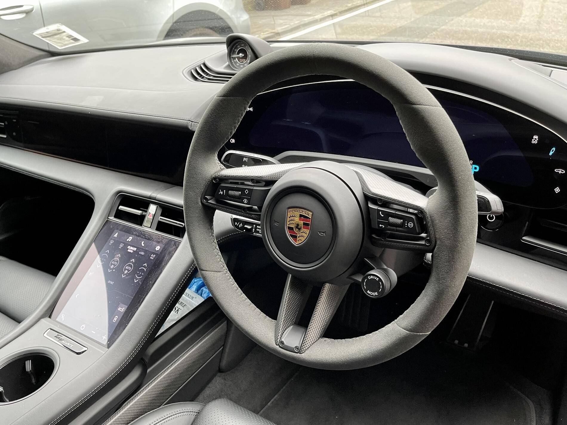 Porsche Taycan Heated steering wheel with carbon trim, anyone? tempImageyZkrzP