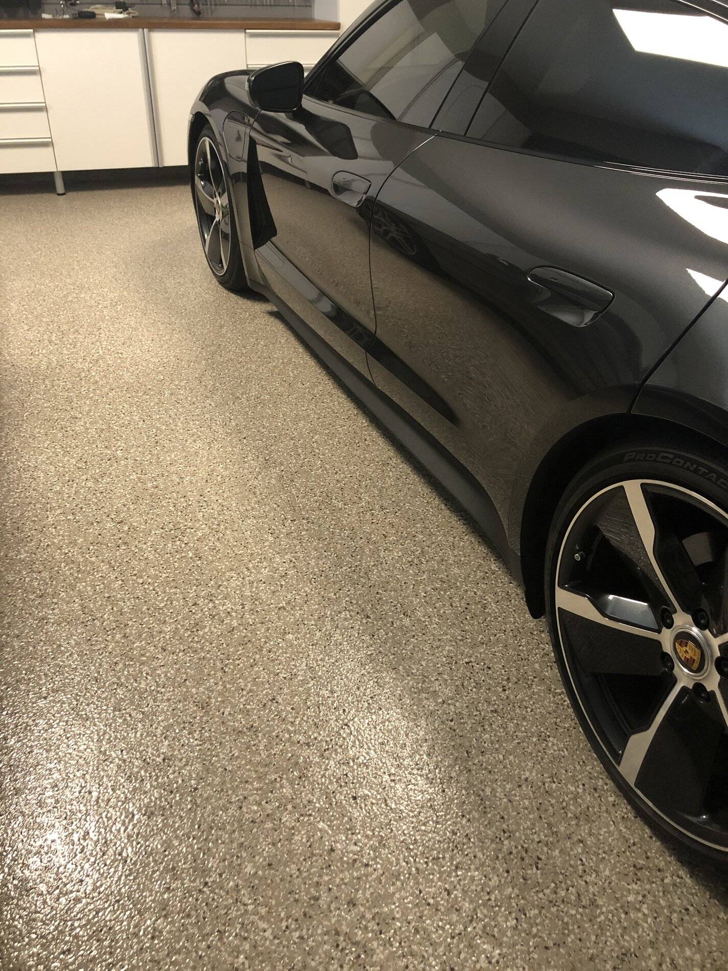 Porsche Taycan Garage Floor Coatings 18C0087B-8115-4C33-A8B4-DB68DA064A89