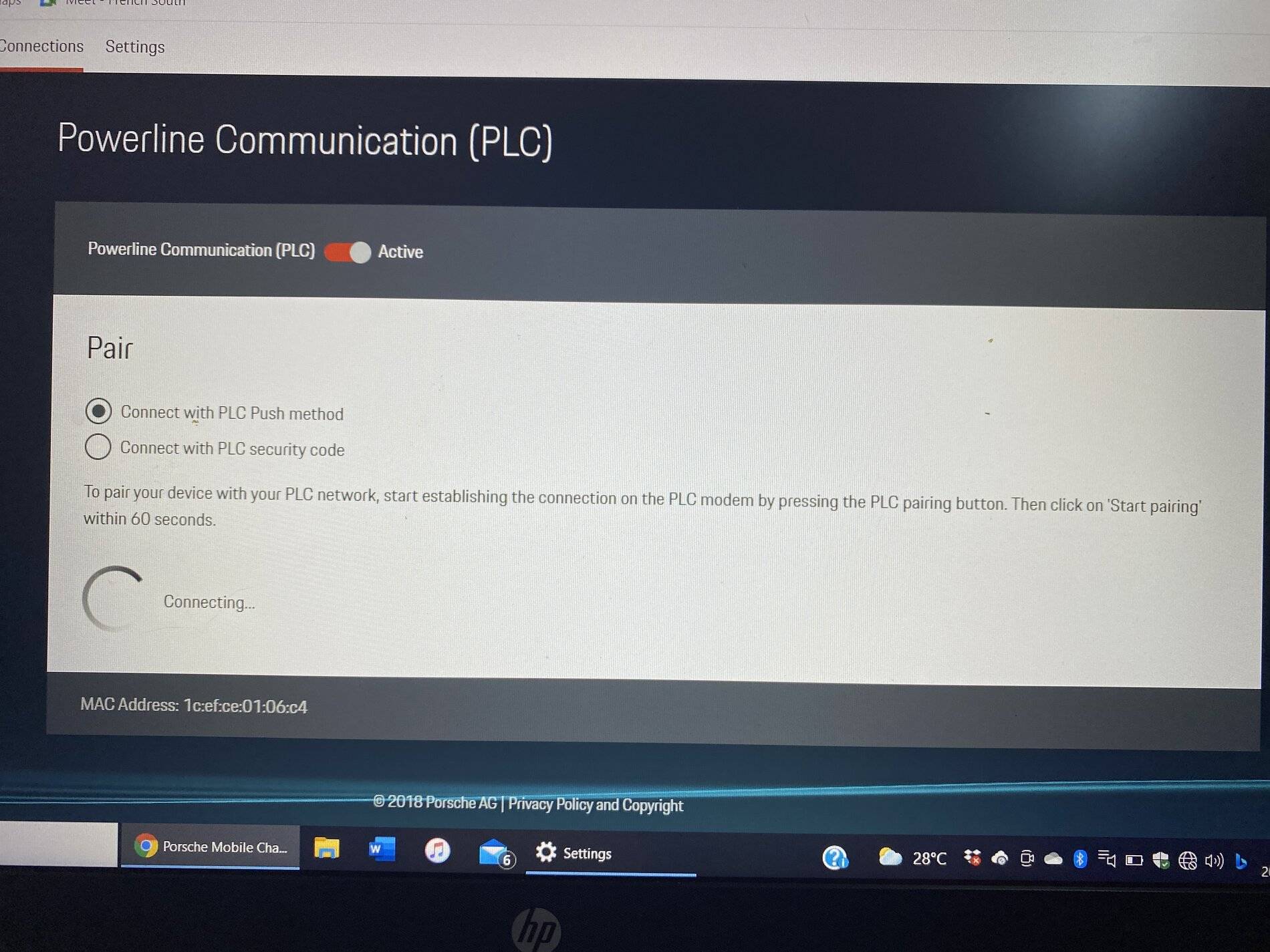 Porsche Taycan In big recent recall, was there update for the charger connect that allowed it to display the battery percentage? image