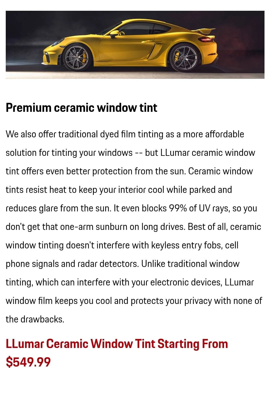Porsche Taycan Ceramic window film instead of thermally insulated glass option Screenshot_20210824-183757